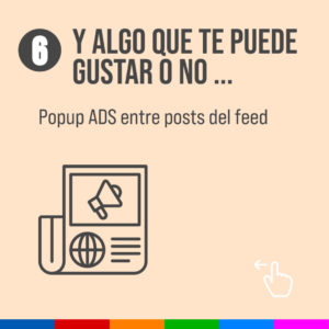 nuevo formato de anuncios popUp en el feed de instagram